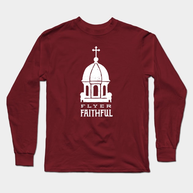 Flyer Faithful — White Long Sleeve T-Shirt by kaitlinmeme